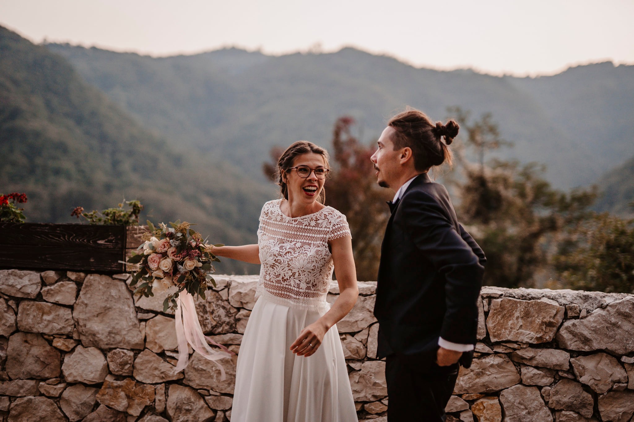 greta real wedding 2021 elena spose atelier abito spezzato da sposa