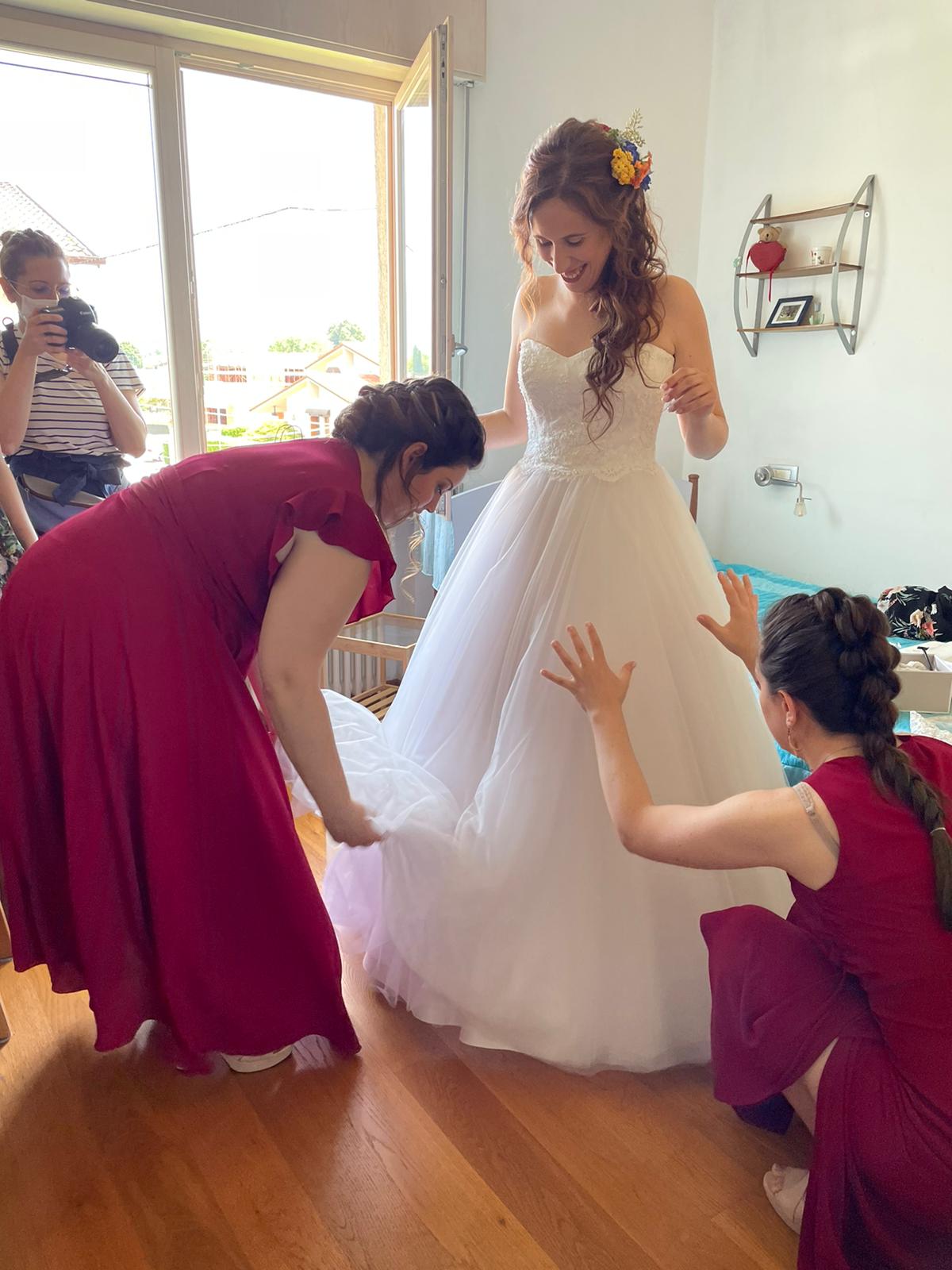 vestizione real bride francesca elena spose atelier nove marostica bassano