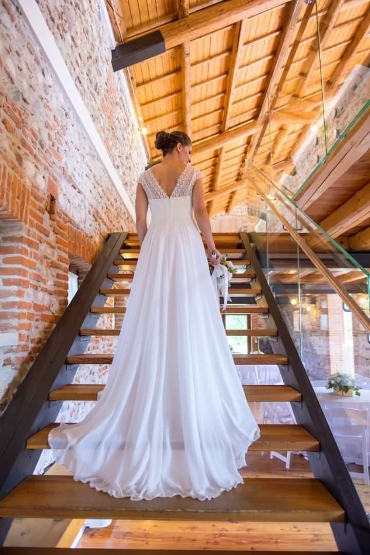 irene abito da sposa scivolato elena spose atelier nove marostica bassano