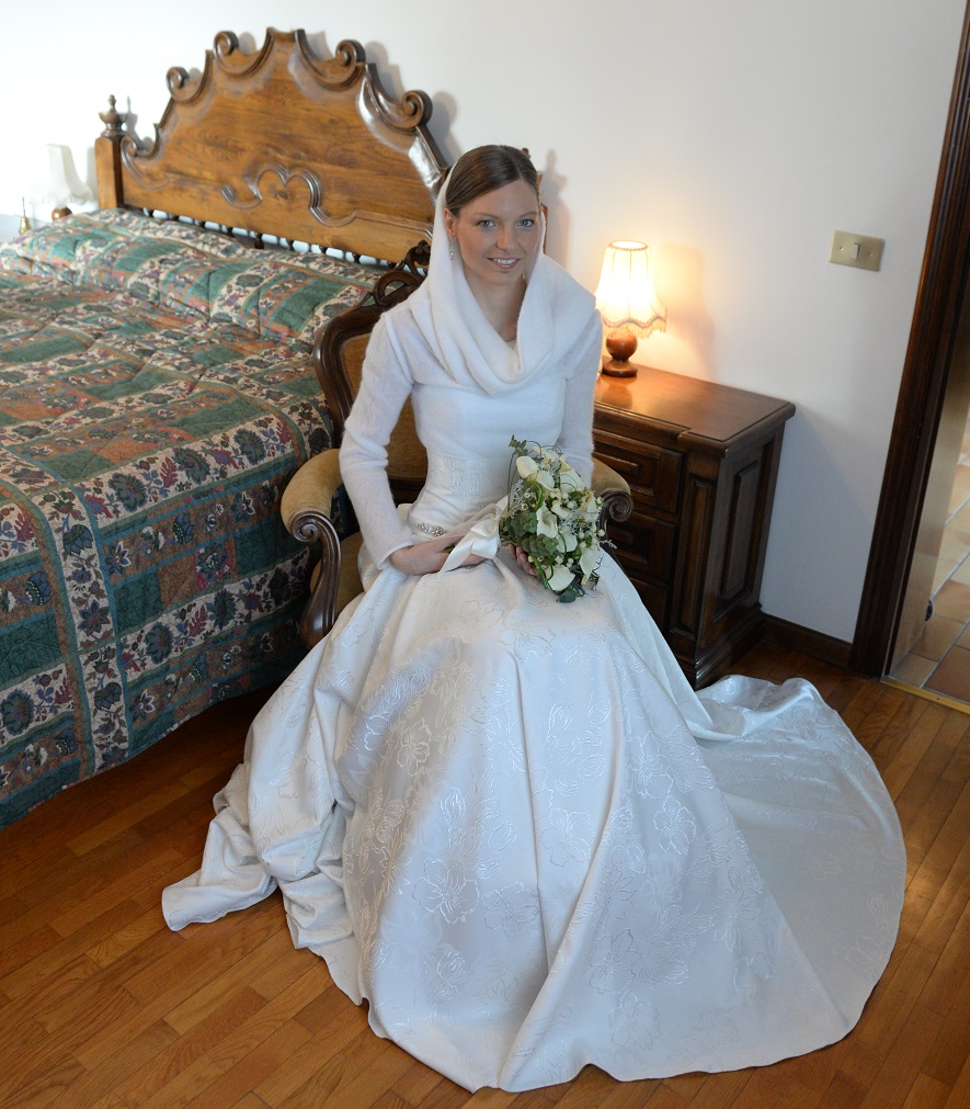 real wedding abito da sposa invernale lara