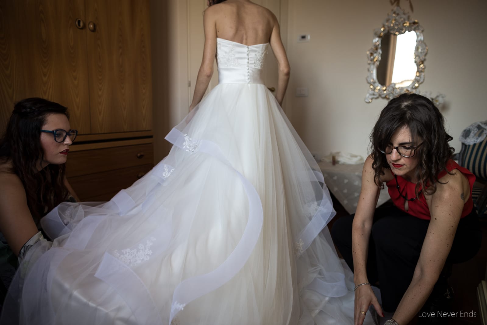 vestito da sposa elena spose atelier nove realizzato stile principesco